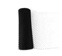 Rouleau de Tulle en Organza, 1M Rouleau de Tulle 25 cm/45 cm de large Multicolore pour Chapeaux de Mariée Chapelier Bricolage Artisanat(Noir, 1METER-25CM)