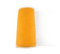 Rouleau de Tulle en Organza, 1M Rouleau de Tulle 25cm/45cm de Large Multicolore pour Chapeaux de Mariée Chapelier Bricolage Artisanat(Jaune,1METER-45CM)