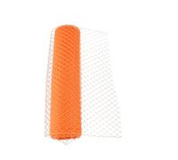 Rouleau de Tulle en Organza, 1M Rouleau de Tulle 25cm/45cm de Large Multicolore pour Chapeaux de Mariée Chapelier Bricolage Artisanat(Orange,1METER-25CM)