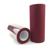 Rouleau de tulle pour couture - 15 cm x 22,9 m - Tutu - Décoration de mariage, Noël, fête prénatale, organza - Laser - Bricolage - Fête d'anniversaire - Bordeaux - 15 cm x 91,4 m