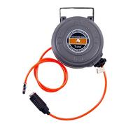 Rouleau de tuyau rétractable mural pour compresseur d'air, support pivotant à 180 °, support de rouleau de tuyau pour compresseur d'air extérieur