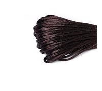 Rouleau De Ulen Nylon Tressé,Fil À Noeud Chinois,Macramé,Queue De Rat,Satin,Ficelle Pour Bijoux,Bracelet,Ligne De Perles,20m,1.5mm,2mm,2.5mm - Type Dark Brown Color-1.5mm 2roll
