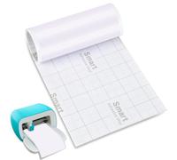 Rouleau de vinyle autocollant - Permanent - Pour Cri cut Joy - 14 cm x 200 cm - Convient pour décorer des tasses, de l'artisanat, des fenêtres, des bouteilles d'eau - Blanc
