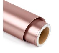Rouleau de vinyle autocollant permanent pour Cricut et Silhouette Cameo, 30,5 cm x 1,5 m, or rose métallisé pour décoration de fête, autocollants de fenêtre, décoration d'intérieur