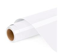 Rouleau de vinyle autocollant permanent pour Cricut et Silhouette Cameo, 30,5 x 1,2 m, blanc pour décoration de fête, autocollants de fenêtre, décoration d'intérieur