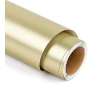 Rouleau de vinyle autocollant permanent pour Cricut et Silhouette Cameo pour Cricut et Silhouette Cameo, 30,5 cm x 1,5 m, doré champagne doré pour décoration de fête, autocollants de fenêtre,