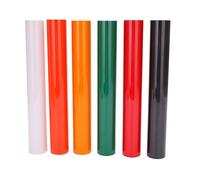 Rouleau De Vinyle Multicolore 12x5 Pieds, 6 Pièces, Transfert De Chaleur, Bricolage, Impression Sur T-Shirt Cricut, Fer Sur Film Htv, Facile À Couper Les Mauvaises Herbes