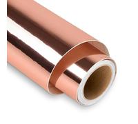 Rouleau de vinyle permanent pour Cricut - 30,5 cm x 1,5 m Or rose - Rouleau de vinyle autocollant extérieur pour décoration, décoration de fête, autocollant de voiture
