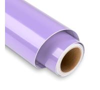 Rouleau de vinyle permanent pour Cricut - 30,5 cm x 1,5 m - Violet clair - Rouleau de vinyle autocollant pour décoration de fête, autocollant de voiture