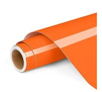 Rouleau de vinyle permanent pour Cricut et Silhouette Cameo - 30,5 x 1,2 m - Orange - Pour décoration de fête, fenêtre, décoration d'intérieur