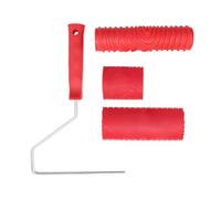 Rouleau décoratif multi-surfaces avec effet de grain de bois réaliste pour mur, porte et meubles, outil de peinture murale facile à utiliser