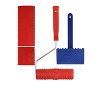 Rouleau décoratif multi-surfaces avec effet de grain de bois réaliste pour mur porte et meubles Outil de peinture murale Outil de rouleau de peinture texturée