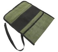 Rouleau d'emballage pour Outils en Toile, Pochette Pliable de Rangement | Compartiments Multiples, Lien Renforcé Boucle de Sécurité, pour Clés Allen et Pinces, 1 Pièce