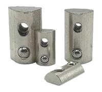 Rouleau demi-rond en acier au carbone dans les écrous à ressort T | 20/30/40/45, M3-M8, 20/50 pièces, Extrusion d'aluminium : Postes de travail, Rayonnages, Barrières(30-M8 50pcs)