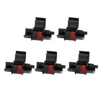 Rouleau d'encre for imprimante, 6 pièces, IR40T IR-40T IR40 IR-40, Ruban Compatible for Casio FR 2550 2500 HR100 HR150 HR7 HR8 HR16 Pièces de copieur d'imprimante(IR40T Black Red)