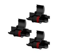 Rouleau d'encre pour IR-40T Machine à Ecrire, Rouleau Encreur Noir/Rouge Compatible avec Casio IR-40T, Canon CP13 et Nu-kote NR42, Sharp EL-1750V, Ruban de Remplacement pour Calculatrices, 3 Pièces