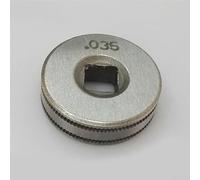Rouleau d'entraînement de rechange MIG pour soudeur 0,8-0,9 mm, rainure moletée pour fil de 0,1 à 0,1 cm, diamètre extérieur 25 mm, largeur 7,45 mm, lot de 1