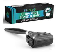 Rouleau Dermique Ultra-Large pour la Barbe et les Cheveux par Tilcare - 1200 Aiguilles en Titane Stériles de Grade A - Rouleau Dermique en Titane 0,25 mm