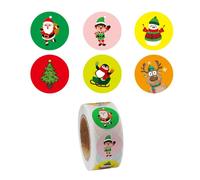 Rouleau D'étiquettes Adhésives De Scellage, 500 Pièces/Rouleau, Étiquette Adhésive Décorative, Paquet Classique De Noël