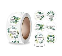 Rouleau D'étiquettes Autocollantes Plantes Vertes Classiques, 500 Pièces/Rouleau, Autocollant Rond Merci Pour Scellage, Pour Petite Entreprise, Mariage, Nouveauté 2021