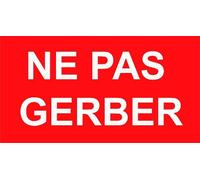 Rouleau D'étiquettes "Ne Pas Gerber" 500 U.