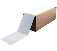 Rouleau d'étiquettes - thermique direct, 110 x 162mm, Leporello plié, 2000 étiquettes/carton, permanent