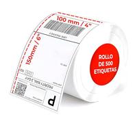 Rouleau d'étiquettes thermiques adhésives 100 x 150 mm - 500 unités - Compatible avec Zebra, Munbyn et plus - Impression thermique et lisible