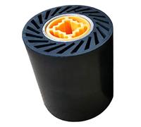 Rouleau d'extension compact en nylon pour polisseuse - Taille 90 x 100 mm - Diamètre extérieur : 100 mm - Support d'eau