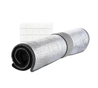 Rouleau D'isolation Réfléchissant - Film De Papier D'aluminium Double Face, Efficacité Thermique Améliorée, Autocollant En Verre XPE | Feuille De Bouclier Thermique Isolante Pour Toit, Véranda,