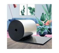 Rouleau d'isolation thermique en mousse d'aluminium autocollant et réfléchissant , Anti-bruit Tapis D'Isolation Acoustique Pour. sols, portes garage et camping-cars(1*1m/3.2*3.2ft,10MM(THK))