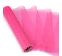 Rouleau d'organza, Organza Rose rouge tissu transparent chaise ceinture bricolage rouleau de Tulle pour la fête de mariage, guirlandes cadeaux décoration