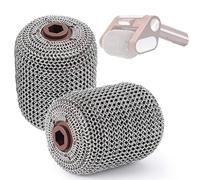 Rouleau électrique en Acier Inoxydable sans Poils - Compatible avec Les nettoyeurs de Gril sans Fil, Le Rouleau en Acier Inoxydable Souffle Une Brosse de Nettoyage rotative for Barbecue(2pcs)