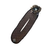 Rouleau élégant pour chignon - Accessoires pour cheveux - Motif floral - Bigoudi déparesseux - Long - Facile à clipser - Outil pour femme et fille G