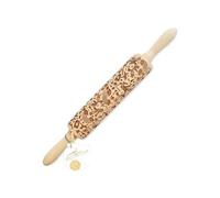 ScrapCooking – Rouleau à empreintes en bois Licorne – 39 cm
