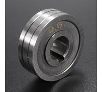 Rouleau en acier d'entraînement de fil de soudeur MIG avec rainure en V de 0,6 à 0,8 mm pour fil de soudure de 0,035 à 0,003 mm, diamètre extérieur de 30 mm x diamètre intérieur 10 mm x épaisseur 10