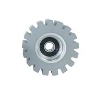 Rouleau en caoutchouc 54x8x40mm, 10 pièces, avec rainures, Transmission de roue de presse for outil de travail du bois, plaqueuse de chants automatique