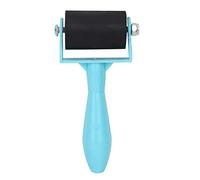 Rouleau en Caoutchouc pour Impression sur Bloc, 3,5 cm, Applicateur d'Encre Souple, Brayer pour Estampage et Adhésif, Bleu