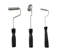 Rouleau en fibre de verre - Outil de pagaie à bulles - 3 rouleaux de peinture en alliage d'aluminium - Kit de rouleaux en fibre de verre - Kit de rouleaux à bulles en fibre de verre - Outil de pagaie