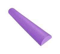 Rouleau en mousse de densité pour un massage musculaire efficace et un entraînement de flexibilité, rouleau demi-rond en mousse EVA pour yoga, pilates, physiothérapie, 30 cm, violet 60 cm