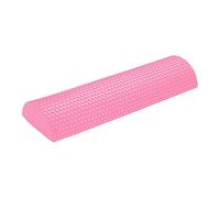 Rouleau en mousse semi-circulaire, EVA Exercice du dos Colonnes de yoga, équipement de récupération de relaxation profonde (rose, 45 cm)