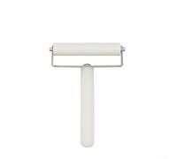 Rouleau en silicone pour application de protection d'écran - Raclette double largeur 80 mm/100 mm avec rouleau de 15 mm de diamètre, poignée blanche, pour bulle (80 mm)