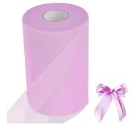 Rouleau en Tulle Décoration 15cm x 91,4m Tulle Rouleau pour Tutu Banquet Mariage Artisanat DIY Rose