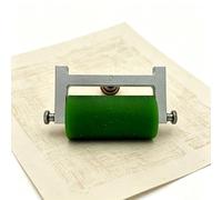 Rouleau Encreur Professionnel En Caoutchouc - Outil 2-en-1 Pour Gravure, Impression Sur Bloc Et Jointage - Poignée Ergonomique En Bois, Cadre En Aluminium - Applicateur Résistant Aux Solvants