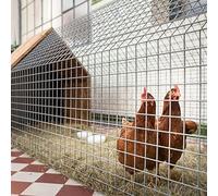 Rouleau Fil De Clôture en Acier Galvanisé, Enclos pour Animaux Jardin En Fil Poulet, Treillis Métallique Soudé en Acier Inoxydable 304, Supporte La Clôture Cage Filet de Volaille, pour Plantes, Légume