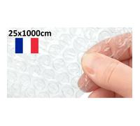 Rouleau Film Bulle 25x1000cm Papier à Bulles d'air de diamètre 10mm 35 microns