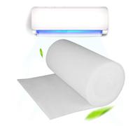 Rouleau Filtre Climatiseur Maille, 100cm Média Filtrant D'Aération Blanc, Filtre Climatisation Gainable, Accessoires De Climatisation Au Charbon Actif, Matériel Pour Filtres À Air Et Purification