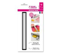 Graine créative – Rouleau inox pour pâte polymère 21 x 2,5 cm – Mixte – Dès 8 ans – Livré à l'unité
