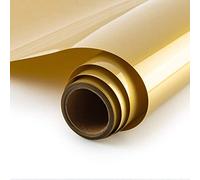 Rouleau Flex Thermocollant pour Tissu-30cmx 300cm Pour Cricut & Silhouette Cameo-Rouleau Vinyle Thermocollant,Très Résistant pourT-Shirts et Vêtements, Facile à Couper et à Désherber or