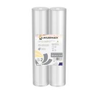 Rouleau gaufré d'emballage sous vide (28cm x 3 mètres) (2 pcs) pour toutes sortes d'emballage domestique: Lacor, MagicVac, Silvercrest, etc.