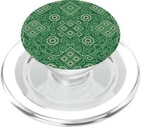 Rouleau géométrique décoratif en Feutre de Casino Vert PopSockets PopGrip pour MagSafe